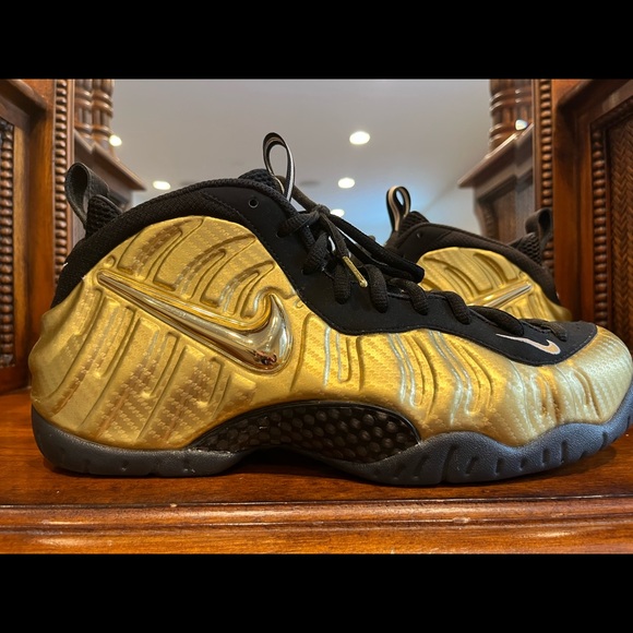 Nike Air Foamposite Pro Metallic Gold - Picture 2 of 10